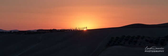 Sunset in Val D'Orcia