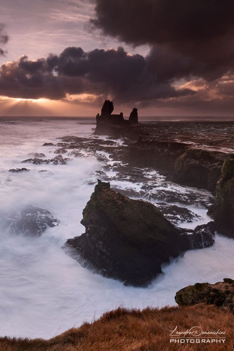 Lóndrangar Basalt Cliffs