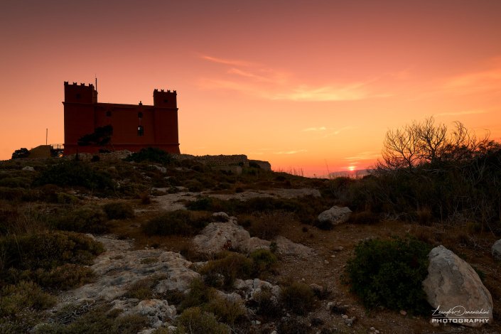 Saint Agatha's Tower (Torri ta' Sant'Agata), also known as the Red Tower