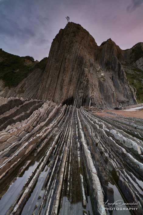 Zumaia Flysch, Basque Country, Spain - Aspect ratio: 2:3, Vertical Zumaia Flysch