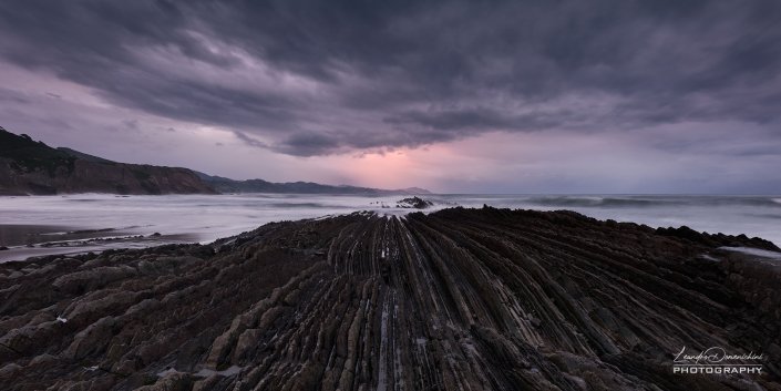 Zumaia Flysch, Basque Country, Spain - Aspect ratio 2:1,Panorama Zumaia Flysch