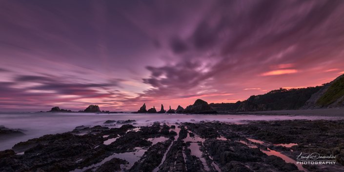 Playa de Gueirua, Asturias, Spain - Aspect ratio: 2:1, Panorama Playa de Gueirua