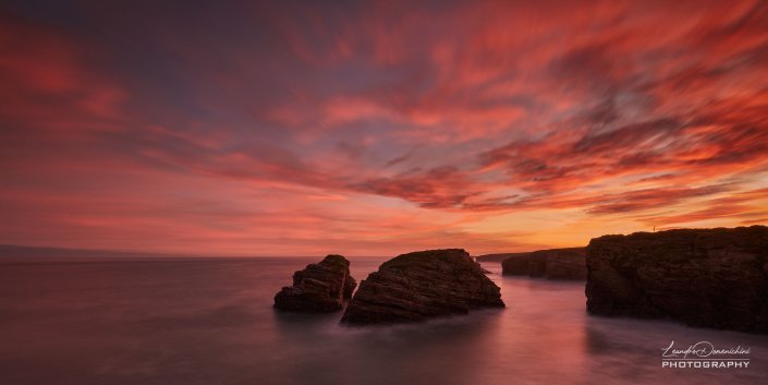 Praia Das Catedrais, Galicia, Spain - Aspect ratio: 2:1, Panorama Praia Das Catedrais
