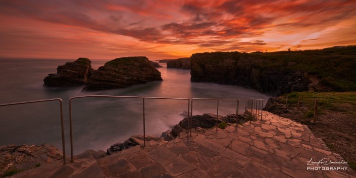 Praia Das Catedrais, Galicia, Spain - Aspect ratio: 2:1, Panorama Praia Das Catedrais