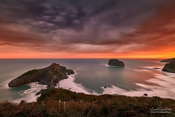 Hermitage of San Juan de Gaztelugatxe, Basque Country, Spain - Aspect ratio: 3:2, Traditional Hermitage of San Juan de Gaztelugatxe