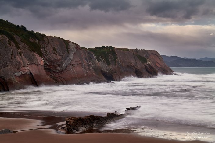 Zumaia rocky cliff, Basque Country, Spain - Aspect ratio: 3:2, Traditional Zumaia rocky cliff