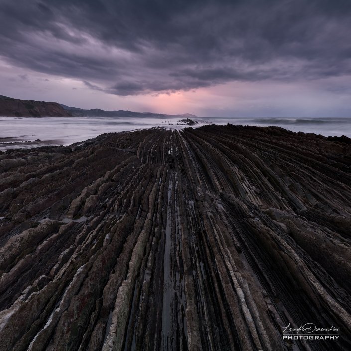 Zumaia Flyscha, Basque Country, Spain - Aspect ratio: 1:1, Square Zumaia Flyscha