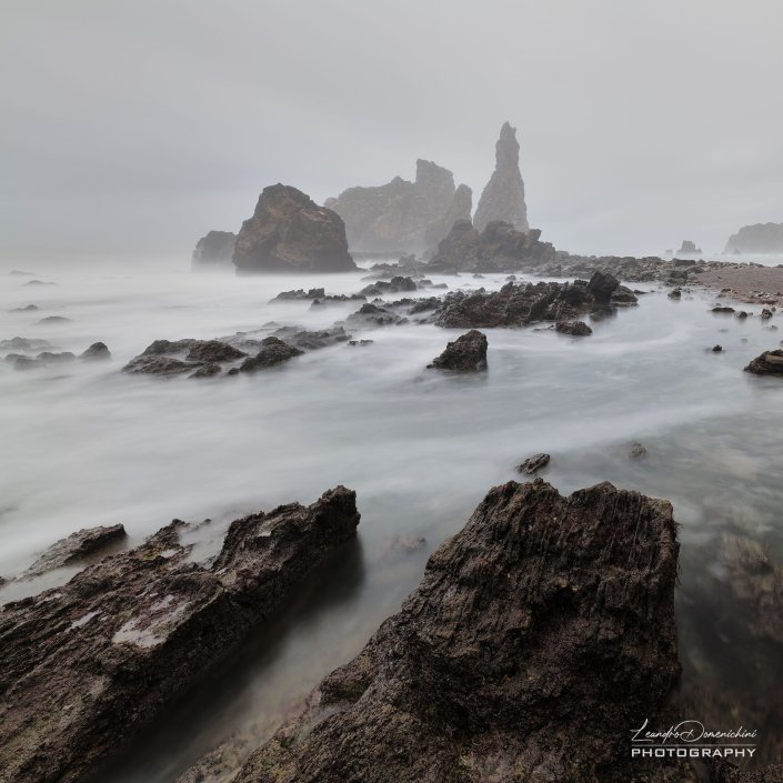 Playa de Pendueles, Asturias, Spain - Aspect ratio: 1:1, Square Playa de Pendueles
