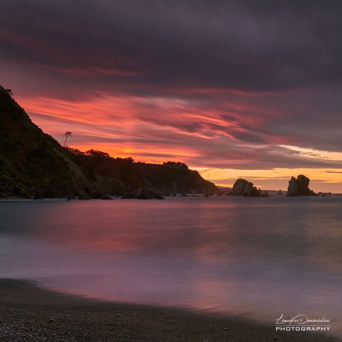 Playa del Silencio, Asturias, Spain - Aspect ratio: 1:1, Square Playa del Silencio