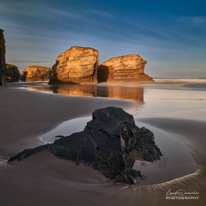 Praia Das Catedrais, Galicia, Spain - Aspect ratio: 1:1, Square Praia Das Catedrais