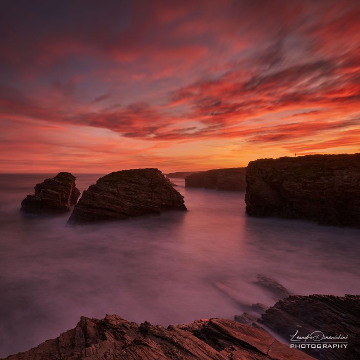 Praia Das Catedrais, Galicia, Spain - Aspect ratio: 1:1, Square Praia Das Catedrais