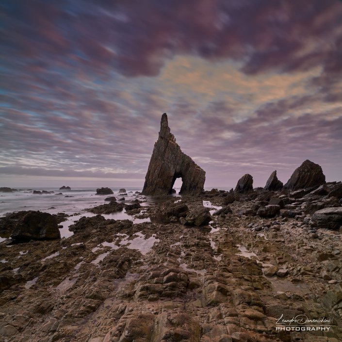 Playa Campiecho, Asturias, Spain - Aspect ratio 1:1, Square Playa Campiecho