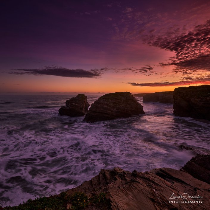 Praia Das Catedrais, Galicia, Spain - Aspect ratio: 1:1, Square Praia Das Catedrais