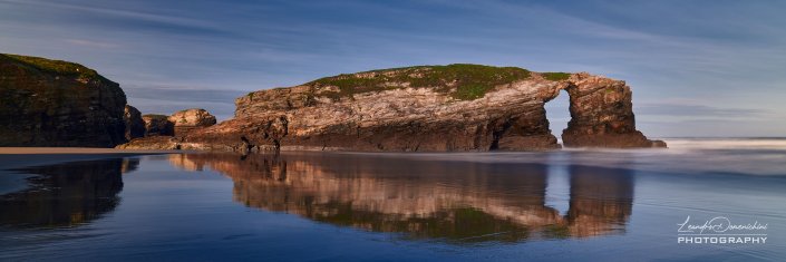 Praia Das Catedrais, Galicia, Spain - Aspect ratio 3:1, Extended Panorama Praia Das Catedrais