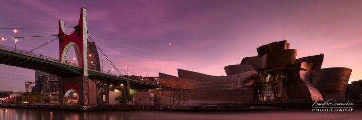 Guggenheim Museum, Bilbao, Spain - Aspect ratio: 3:1, Extended Panorama Guggenheim Museum