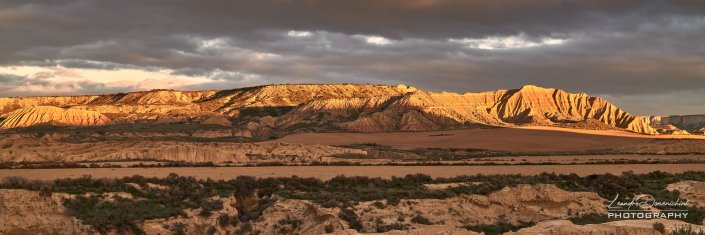 Bardenas Reales Desert, Navarra, Spain - Aspect ratio: 3:1, Extended Panorama Bardenas Reales Desert
