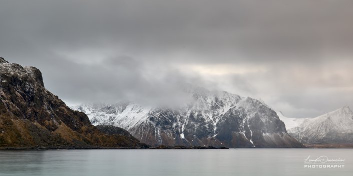 Panoramic view from Haukland Beach
