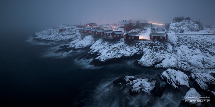 Hamnøy in the storm