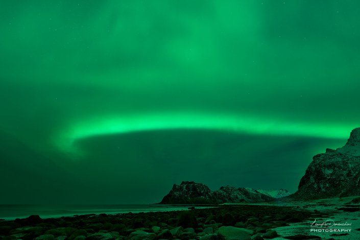 Northern Lights in Uttakleiv Beach