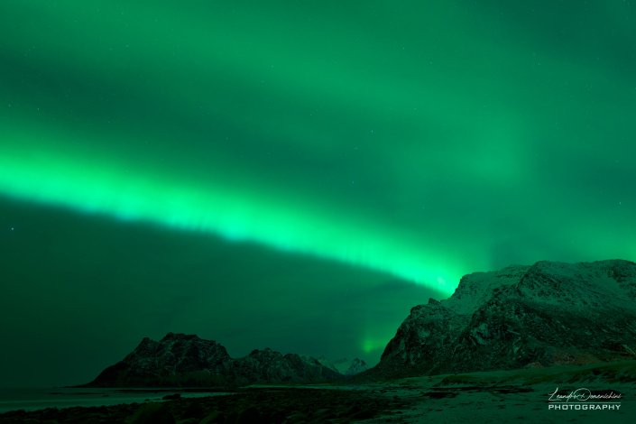 Northern Lights in Uttakleiv Beach