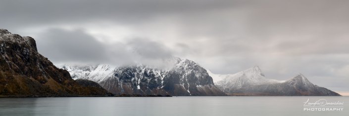 Panoramic view from Haukland Beach