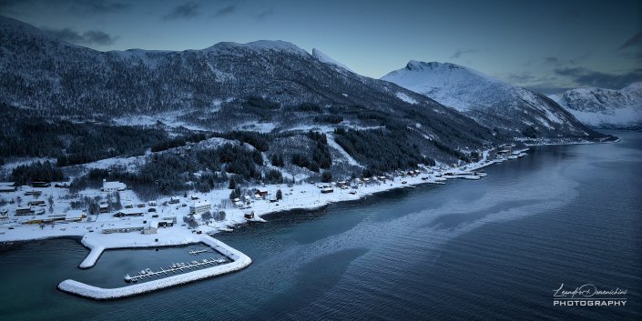 Aerial view of Skaland
