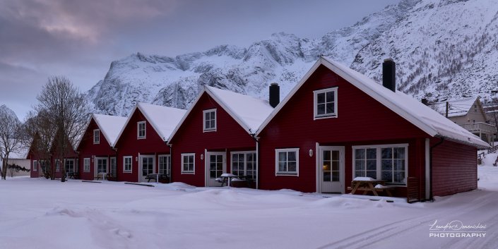 Red houses of Gryllefjord