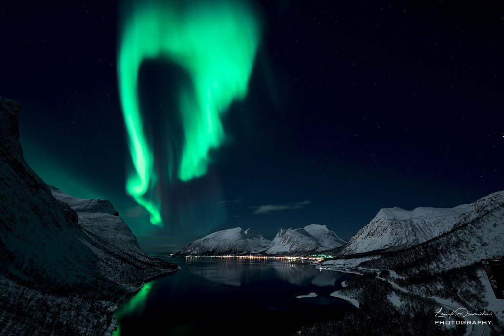 Northern Lights at Bergsbotn Viewpoint
