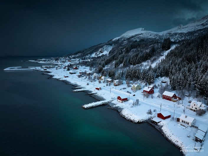 Aerial view of Skaland