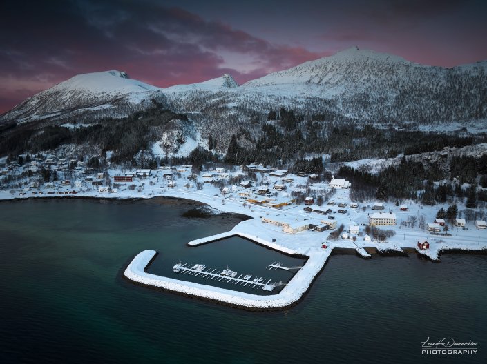 Aerial view of Skaland