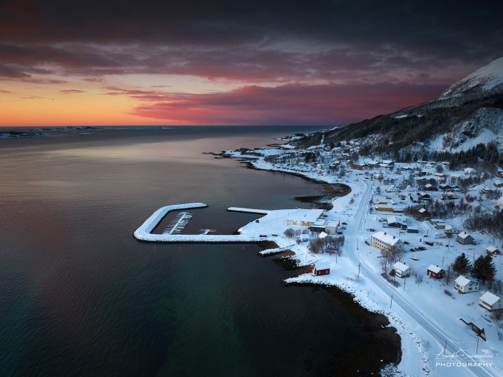 Aerial view of Skaland