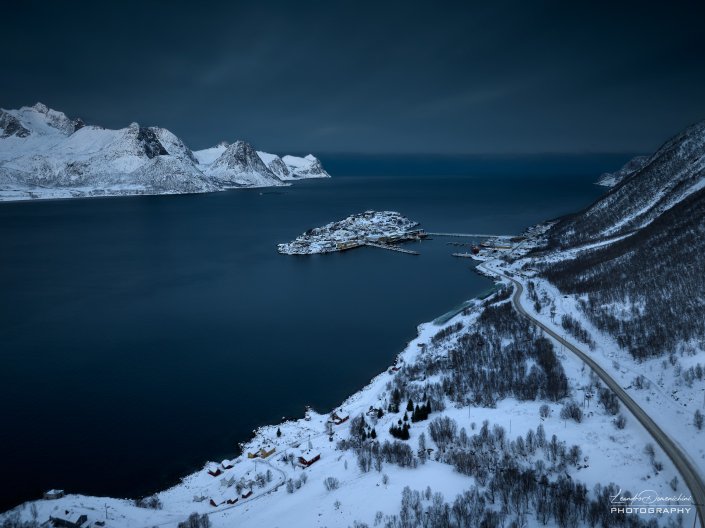 Aerial view of Husøy