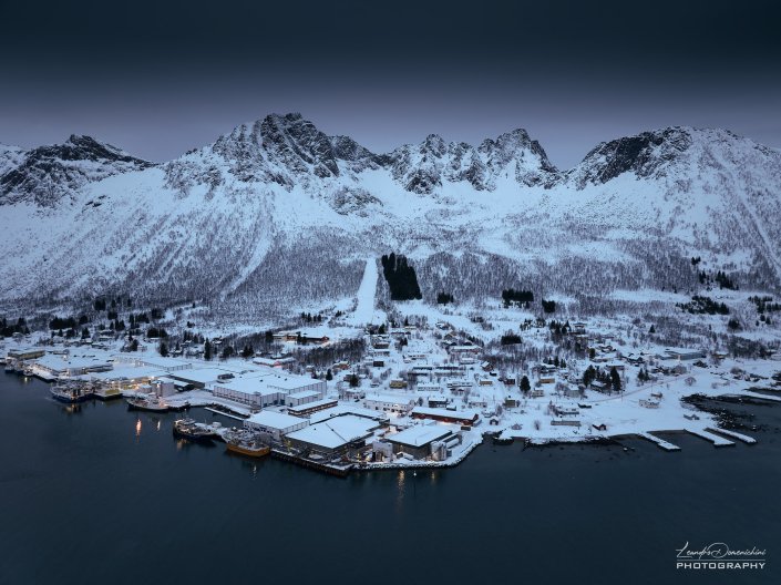 Aerial view of Senjahopen