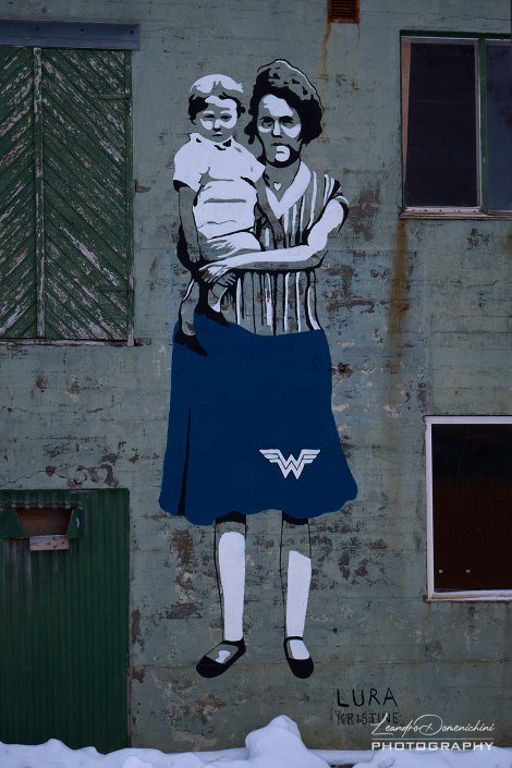 Murals in Gryllefjord